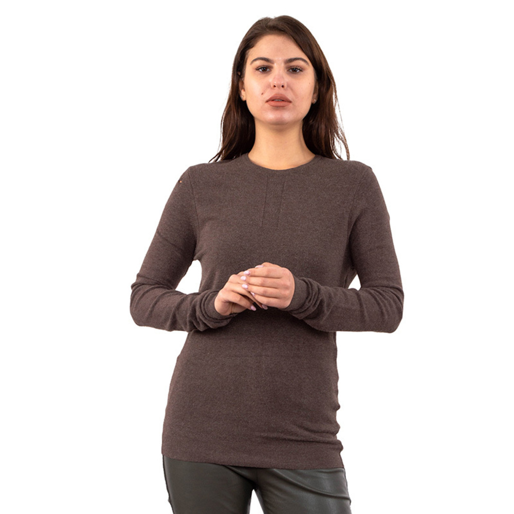 Que Sweater Women size M Saddle Brown